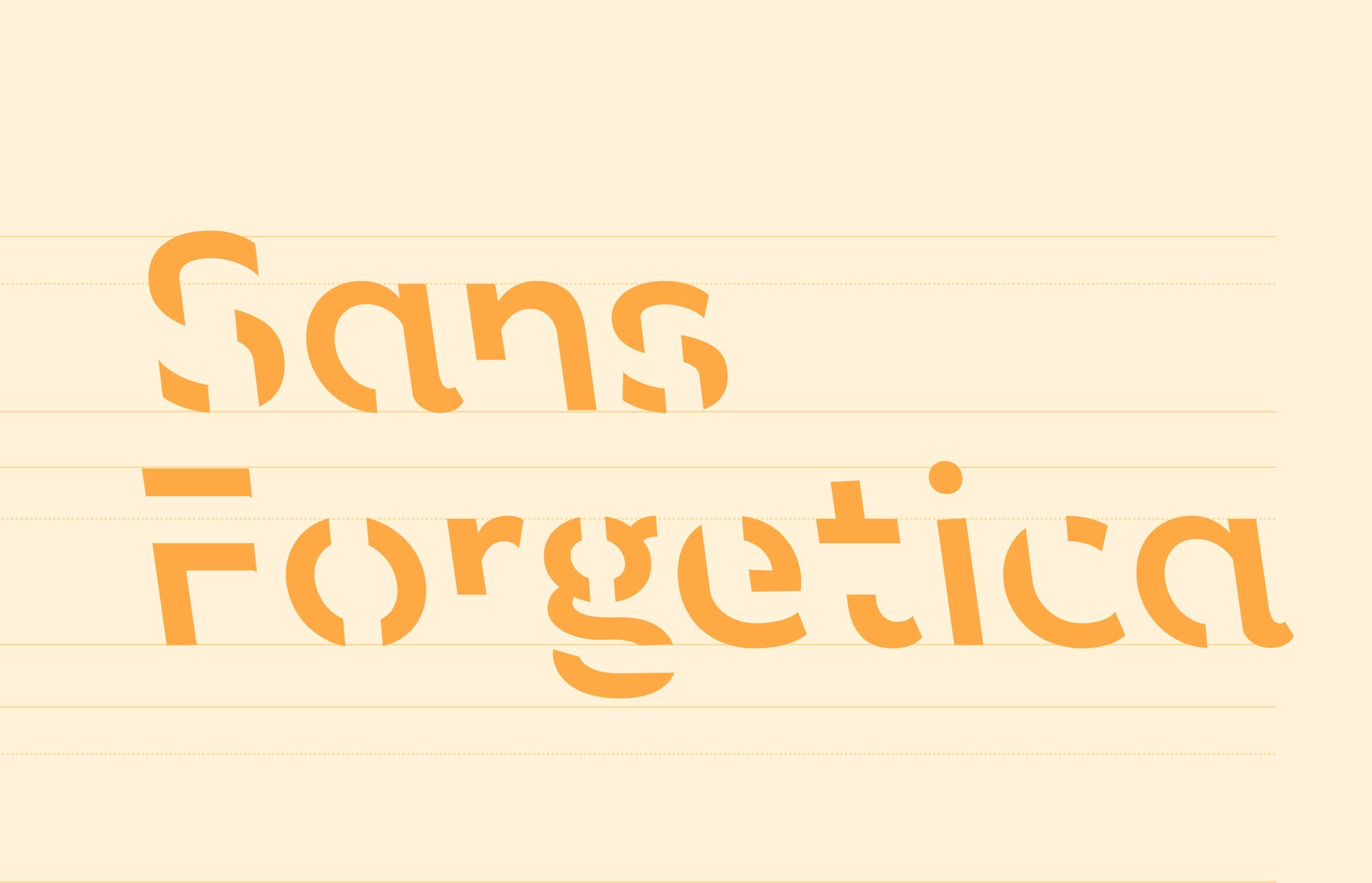 Sans Forgetica font